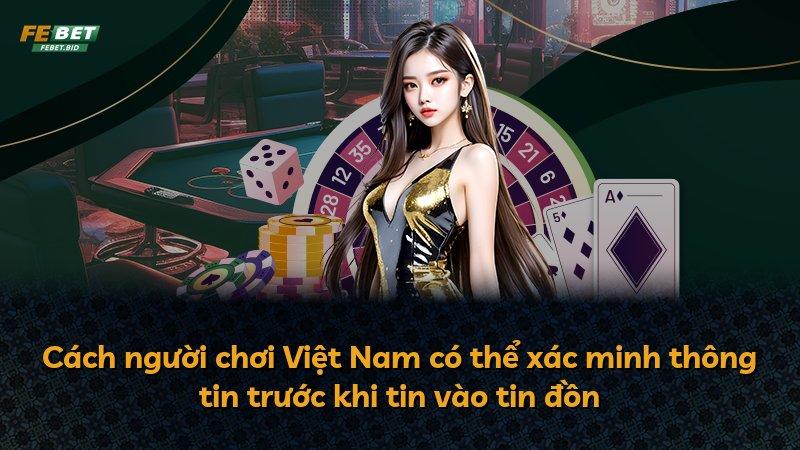 Cách người chơi Việt Nam có thể xác minh thông tin trước khi tin vào tin đồn