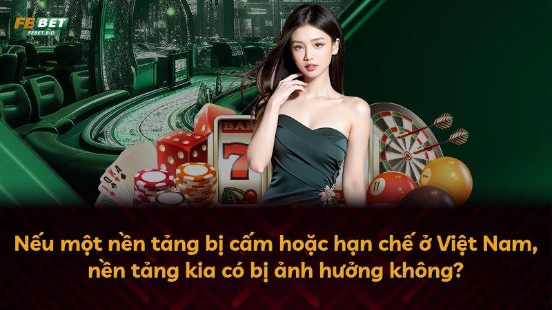 Nếu một nền tảng bị cấm hoặc hạn chế ở Việt Nam, nền tảng kia có bị ảnh hưởng không?