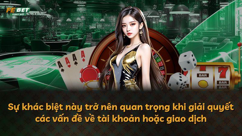 Sự khác biệt này trở nên quan trọng khi giải quyết các vấn đề về tài khoản hoặc giao dịch